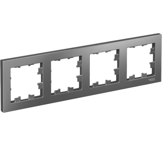 4-ая рамка Systeme Electric AtlasDesign Сталь, универсальная SE ATN000904 1
