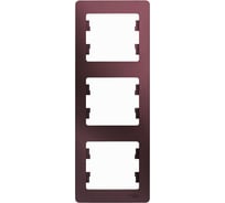 3-ая рамка Systeme Electric Glossa Баклажановая, вертикальная SE GSL001107