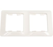 2-ая рамка Systeme Electric Glossa Молочная, вертикальная SE GSL000906