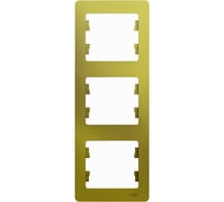 3-ая рамка Systeme Electric Glossa Фисташковая, вертикальная SE GSL001007