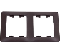 2-ая рамка Systeme Electric Glossa Шоколад, вертикальная SE GSL000806