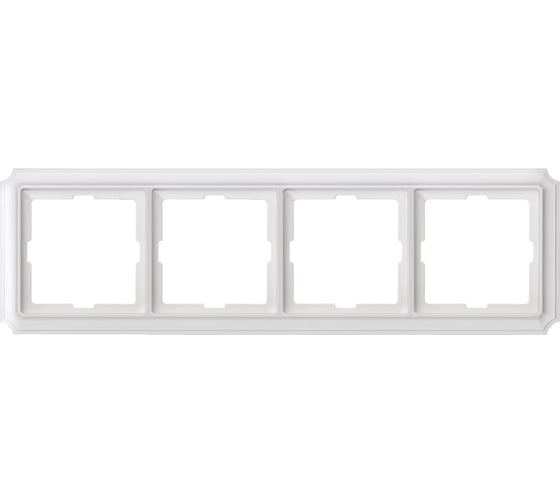 4-ая рамка Systeme Electric Merten SD Antik Белый, термопласт SE MTN483419 1