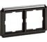 2-ая рамка Systeme Electric Merten SD Antik Темно-коричневый, пластик SE MTN4020-4715 1