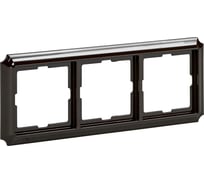 3-ая рамка Systeme Electric Merten SD Antik Темно-коричневый, пластик SE MTN4030-4715