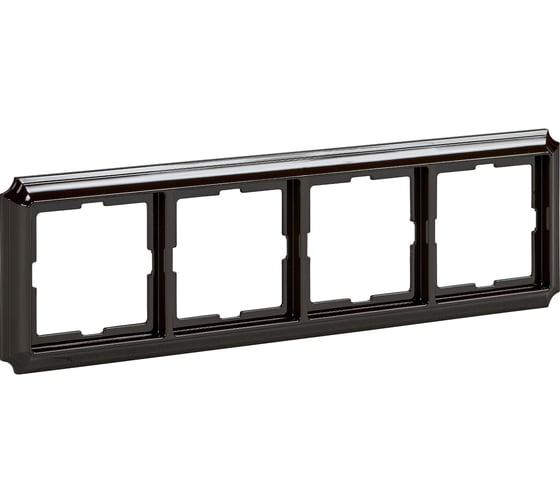 4-ая рамка Systeme Electric Merten SD Antik Темно-коричневый, пластик SE MTN4040-4715 1