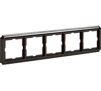 5-ая рамка Systeme Electric Merten SD Antik Темно-коричневый, пластик SE MTN4050-4715
