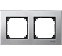 2-ая рамка Systeme Electric Merten SM M-Elegance Платина серебро SE MTN403260