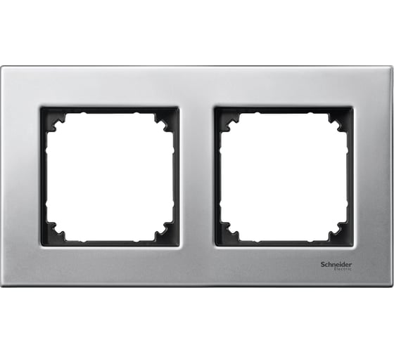 2-ая рамка Systeme Electric Merten SM M-Elegance Платина серебро SE MTN403260 1