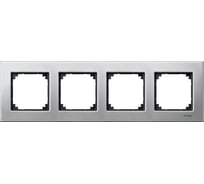 4-ая рамка Systeme Electric Merten SM M-Elegance Платина серебро SE MTN403460