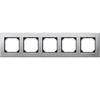 5-ая рамка Systeme Electric Merten SM M-Elegance Платина серебро SE MTN403560