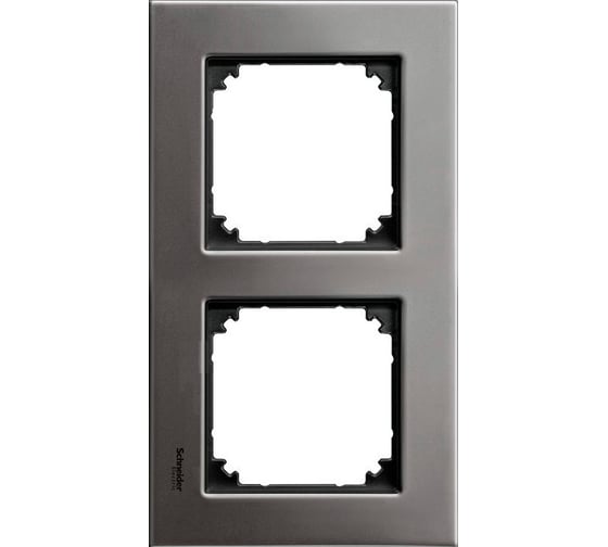 2-ая рамка Systeme Electric Merten SM M-Elegance Серый родий SE MTN403214 1