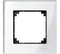 1-ая рамка Systeme Electric Merten SM M-Elegance Стекло Белое SE MTN404119