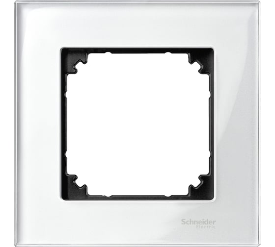 1-ая рамка Systeme Electric Merten SM M-Elegance Стекло Белое SE MTN404119 1