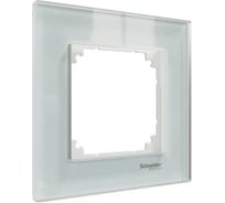 1-ая рамка Systeme Electric Merten SM M-Elegance Стекло Белый Кристалл SE MTN4010-3220