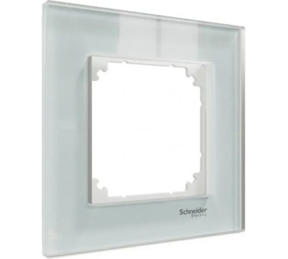 1-ая рамка Systeme Electric Merten SM M-Elegance Стекло Белый Кристалл SE MTN4010-3220