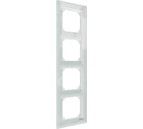 4-ая рамка Systeme Electric Merten SM M-Elegance Стекло Белый Кристалл SE MTN4040-3220