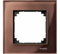 1-ая рамка Systeme Electric Merten SM M-Elegance Стекло Махагон SE MTN4010-3215