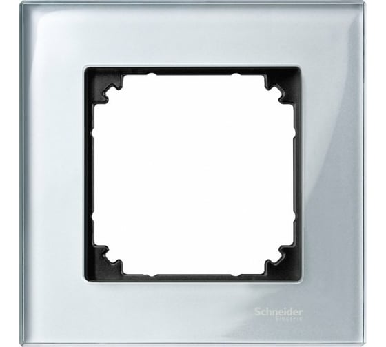 1-ая рамка Systeme Electric Merten SM M-Elegance Стекло Серебро SE MTN4010-3260 1