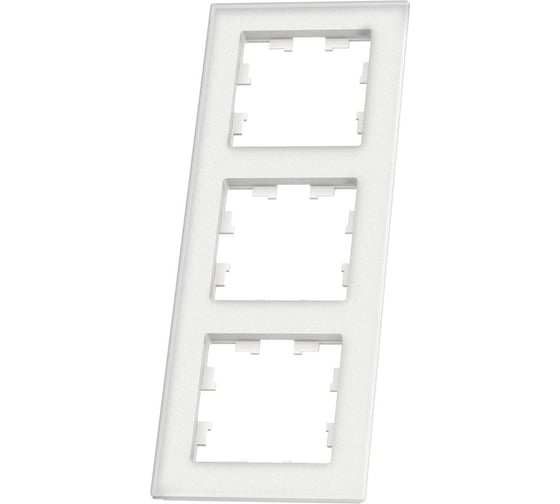 Рамка Systeme Electric 3-м AtlasDesign Nature матов. стекло бел. SchE ATN330103