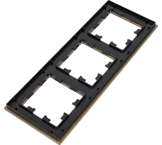 Рамка Systeme Electric AtlasDesign NATURE металл латунь 3-ая ATN312203