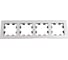 Рамка Systeme Electric AtlasDesign NATURE металл серебро 4-ая ATN312104 3