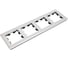 Рамка Systeme Electric AtlasDesign NATURE металл серебро 4-ая ATN312104 4