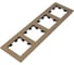 Рамка Systeme Electric AtlasDesign NATURE металл латунь 4-ая ATN312204 2