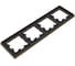 Рамка Systeme Electric AtlasDesign NATURE металл латунь 4-ая ATN312204 3