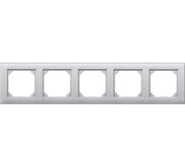 5-ая рамка Systeme Electric Merten SM M-Plan Алюминий SE MTN486560