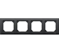 4-ая рамка Systeme Electric Merten SM M-Plan Антрацит SE MTN486414