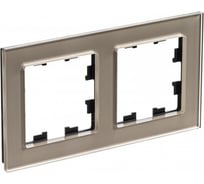 Рамка Systeme Electric AtlasDesign NATURE стекло шампань 2-ая ATN320502