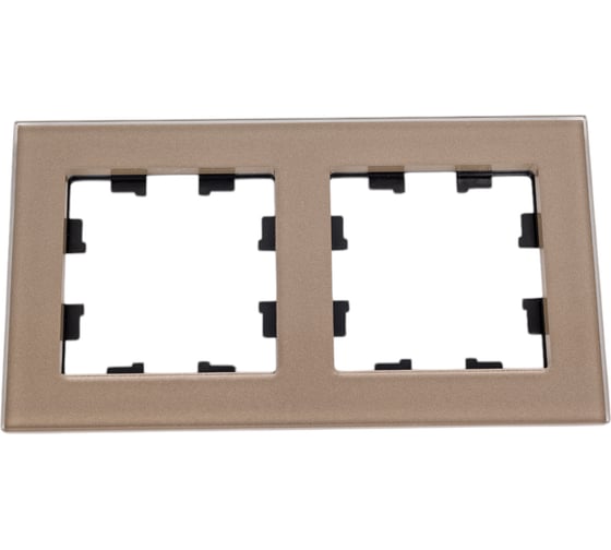 Рамка Systeme Electric AtlasDesign NATURE стекло шампань 2-ая ATN320502