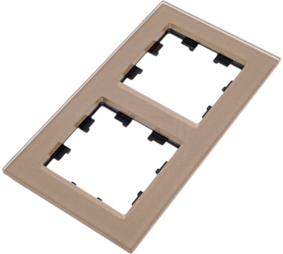 Рамка Systeme Electric AtlasDesign NATURE стекло шампань 2-ая ATN320502