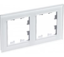 Рамка Systeme Electric AtlasDesign NATURE стекло белый 2-ая ATN320102