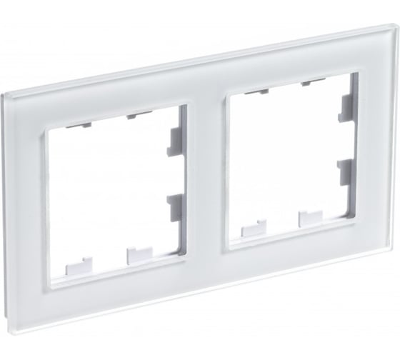 Рамка Systeme Electric AtlasDesign NATURE стекло белый 2-ая ATN320102