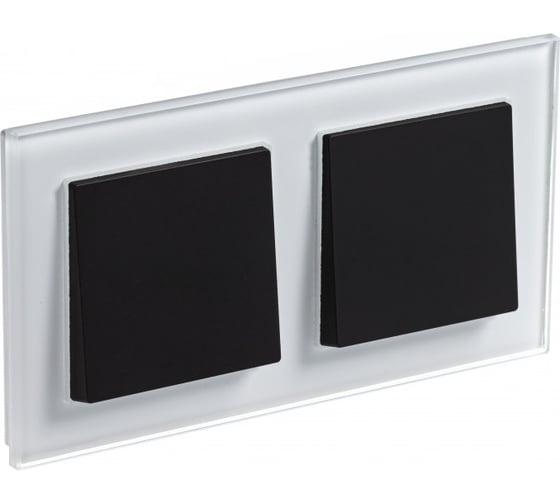Рамка Systeme Electric AtlasDesign NATURE стекло белый 2-ая ATN320102