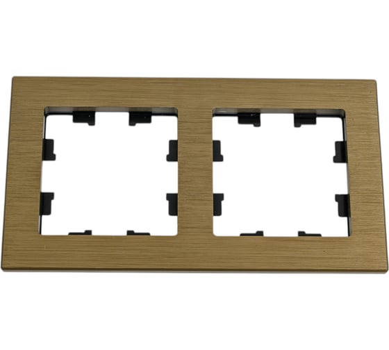Рамка Systeme Electric AtlasDesign NATURE металл латунь 2-ая ATN312202
