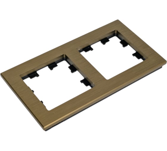 Рамка Systeme Electric AtlasDesign NATURE металл латунь 2-ая ATN312202