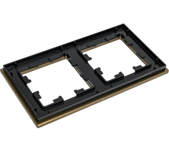 Рамка Systeme Electric AtlasDesign NATURE металл латунь 2-ая ATN312202