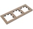 Рамка Systeme Electric AtlasDesign NATURE стекло шампань 3-ая ATN320503 2