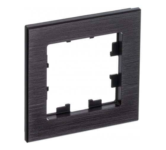 Рамка Systeme Electric AtlasDesign NATURE металл оникс 1-ая ATN312301