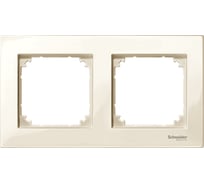 2-ая рамка Systeme Electric Merten SM M-Plan Беж глянец SE MTN515244
