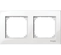 2-ая рамка Systeme Electric Merten SM M-Plan Бел глянец SE MTN515219