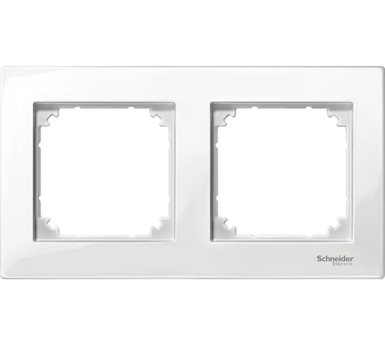 2-ая рамка Systeme Electric Merten SM M-Plan Бел глянец SE MTN515219 1