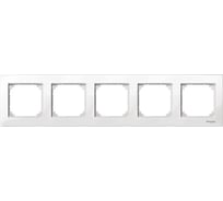 5-ая рамка Systeme Electric Merten SM M-Plan Бел глянец SE MTN515519
