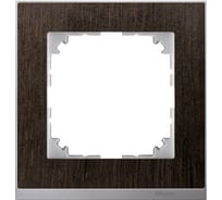 1-ая рамка Systeme Electric Merten SM M-Pure Decor Венге/Алюминий SE MTN4010-3671