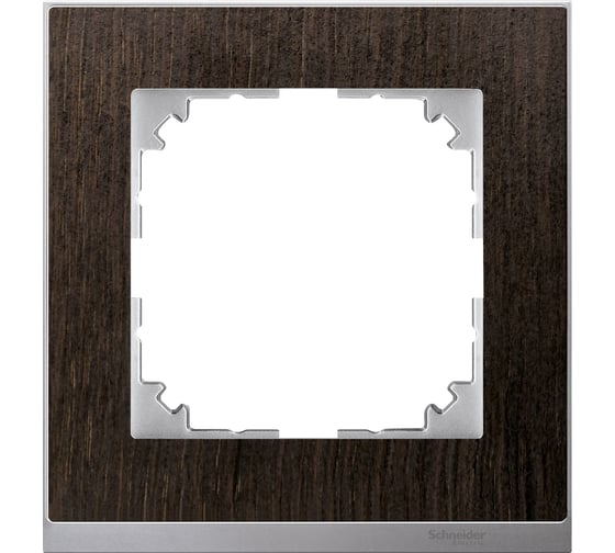 1-ая рамка Systeme Electric Merten SM M-Pure Decor Венге/Алюминий SE MTN4010-3671 1