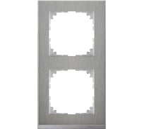 2-ая рамка Systeme Electric Merten SM M-Pure Decor Нержавеющая сталь/Алюминий SE MTN4020-3646