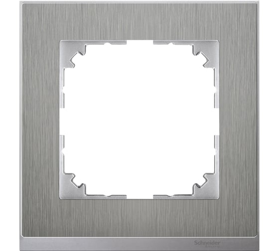 1-ая рамка Systeme Electric Merten SM M-Pure Decor Нержавеющая сталь/Алюминий SE MTN4010-3646