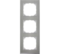 3-ая рамка Systeme Electric Merten SM M-Pure Decor Нержавеющая сталь/Алюминий SE MTN4030-3646